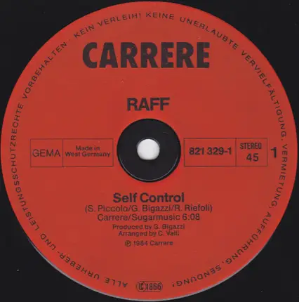 Raff - Self Control