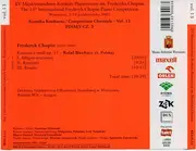 CD - Rafał Blechacz - The XV International Fryderyk Chopin Piano Competition, Competition Chronicle - Vol. 13 / XV Miedzynarodowy Konkurs Pianistyczny Im. Fryderyka Chopina - Kronika Konkursu