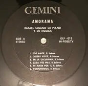 LP - Rafael Solano - Amorama Rafael Solano:Su Piano Y Su Musica En Carnegie Hall