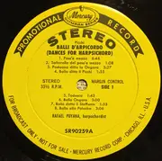 LP - Picchi /  Frescobaldi - Dances For Harpsichord / Music For Harpsichord (Puyana) - Promo