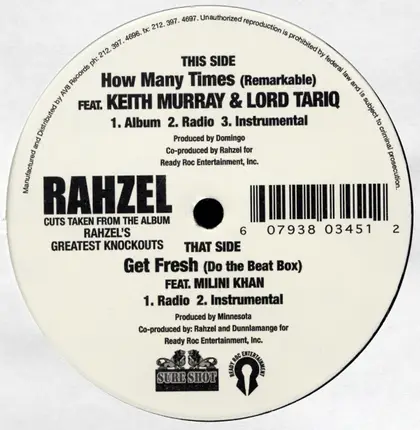 Rahzel - How Many Times (Remarkable) / Get Fresh (Do The Beat Box)