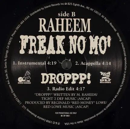 Raheem The Dream - Freak No Mo'