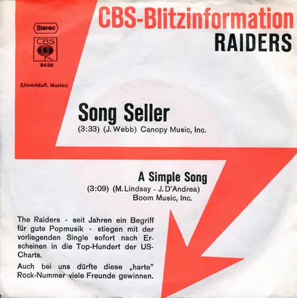 Raiders - Song Seller
