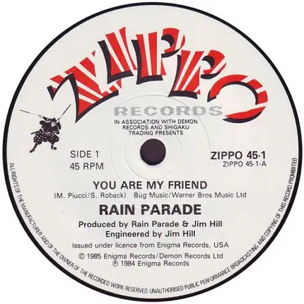 Rain Parade - You Are My Friend