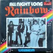 7inch Vinyl Single - Rainbow - All Night Long / Weissheim