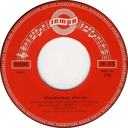 Rainer Bertram - Wunderbar Wie Du / Havanna-Love