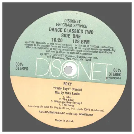 Rainey / Linda Clifford / Foxy a.o. - Disconet Dance Classics #2