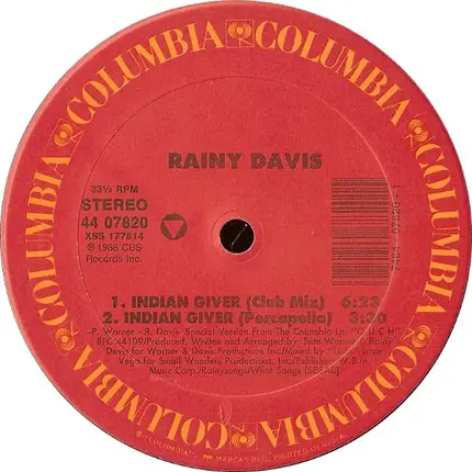 Rainy Davis - Indian Giver