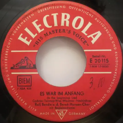 Ralf Bendix - Es War Im Anfang