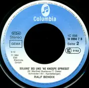 7inch Vinyl Single - Ralf Bendix - Gott Sei Dank Ist Sie Schlank / Solang' Bei Uns 'ne Knospe Spriesst