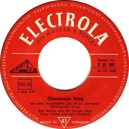 Ralf Bendix - Glencannon-Song