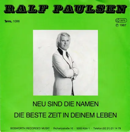 Ralf Paulsen - Neu Sind Die Namen