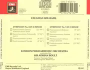 CD - Vaughan Williams - Symphony No. 8 / Symphony No. 9