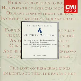 Vaughan Williams - Serenade To Music • The Lark Ascending • Fantasia On Greensleeves • English Folk Song Suite • In Th