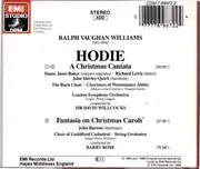 CD - Vaughan Williams - Hodie A Christmas Cantata, Fantasia On Christmas Carols