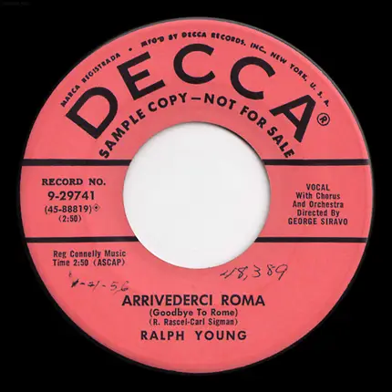 Ralph Young - The Lord Is A Busy Man / Arrivederci, Roma (Goodbye To Rome)