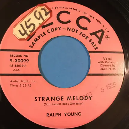 Ralph Young - Tis Autum / Strange Melody