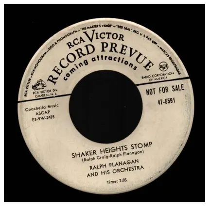Ralph Flanagan And His Orchestra - Reverie In The Rain / Shaker Heights Stomp