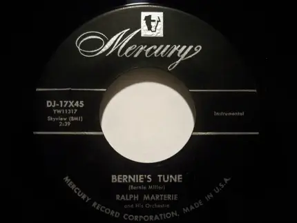 Ralph Marterie And His Orchestra - Bernie's Tune / Move Over