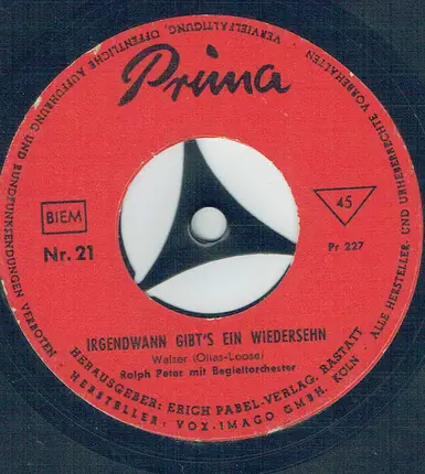 Ralph Peter Mit Begleitchor - Irgendwann Gibt´s Ein Wiedersehn