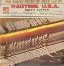LP - Ralph Sutton - Ragtime U.S.A. - The Many Faces Of Jazz, Vol. 25