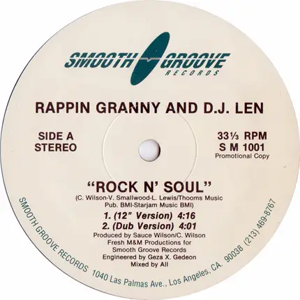 Rappin Granny And D.J. Len - Rock N' Soul