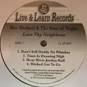 LP - Ras Michael & The Sons Of Negus - Love Thy Neighbour - Black & White Label