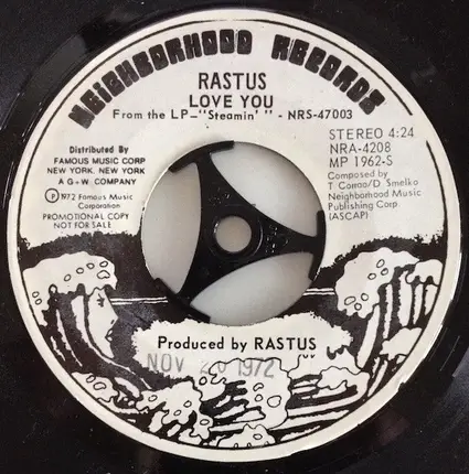 Rastus - Love You / Keep On Pushin'