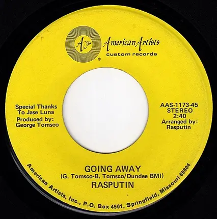 Rasputin - Midnight Blues / Going Away