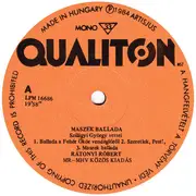 LP - Rátonyi Róbert , Szilágyi György - Maszek Ballada (Szilágyi György Versei)