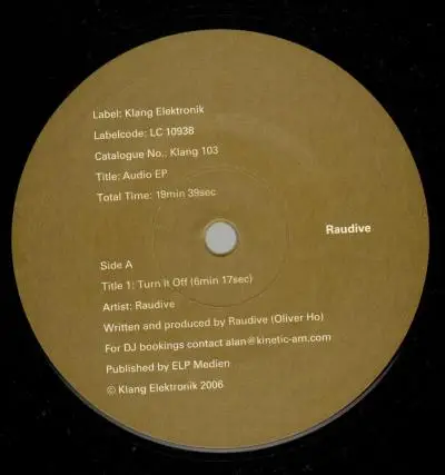 Raudive - Audio EP