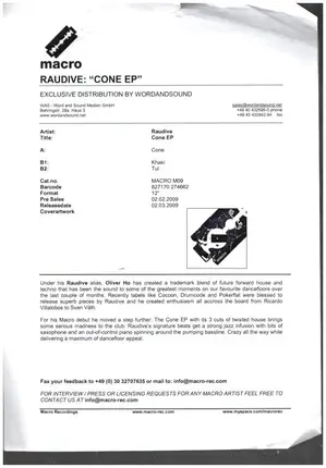 Raudive - Cone Ep
