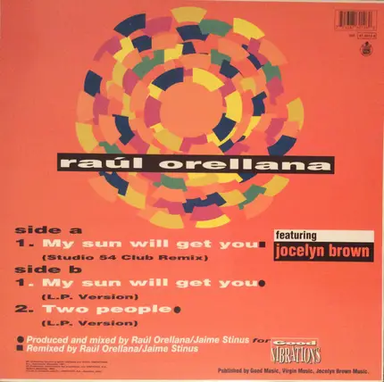 Raúl Orellana feat. Jocelyn Brown - My Sun Will Get You - Remixes