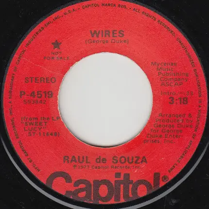 Raul De Souza - Wires