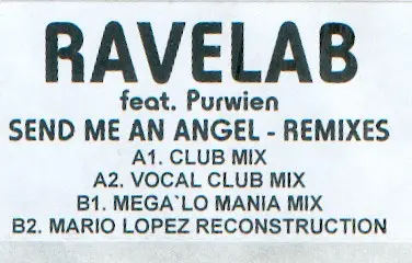 Ravelab Feat. Purwien - Send Me An Angel - Remixes