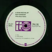 LP - Ravi Shankar With Alla Rakha - A Sitar Recital