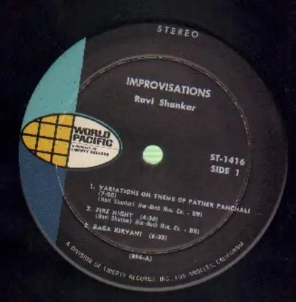 Ravi Shankar - Improvisations And Theme From Pather Panchali