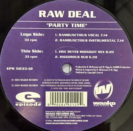 Raw Deal - Party Time