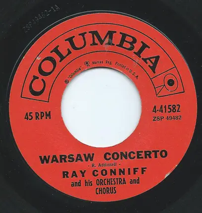 Ray Conniff And His Orchestra & Chorus - An Improvisation On 'None But The Lonely Heart' / Warsaw Concerto