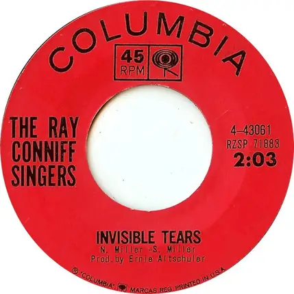 Ray Conniff And The Singers - Singing The Blues / Invisible Tears