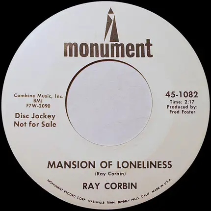 Ray Corbin - Mansion Of Loneliness