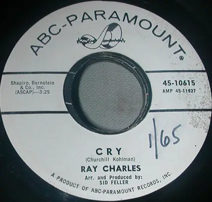 Ray Charles - Teardrops From My Eyes / Cry