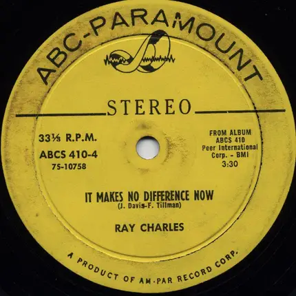 Ray Charles - Worried Mind / It Makes No Difference Now