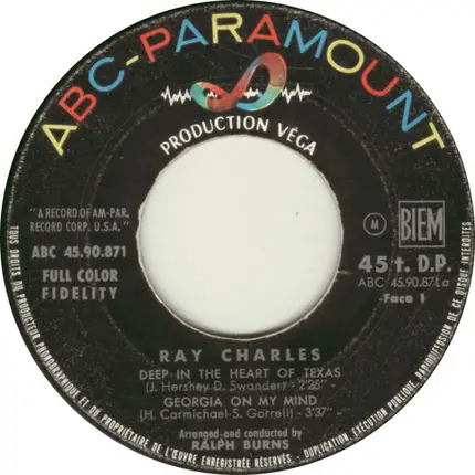 Ray Charles - Deep In The Heart Of Texas