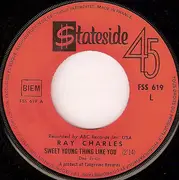 7inch Vinyl Single - Ray Charles - Sweet Young Thing Like You / Listen, They're Playin' My Song