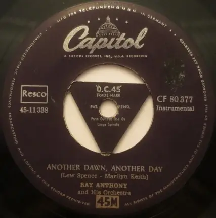 Ray Anthony & His Orchestra - O Mein Papa / Another Dawn, Another Day