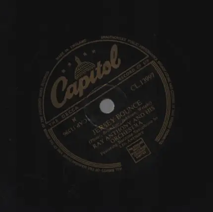 Ray Anthony & His Orchestra - Dancing In The Dark / Jersey Bounce