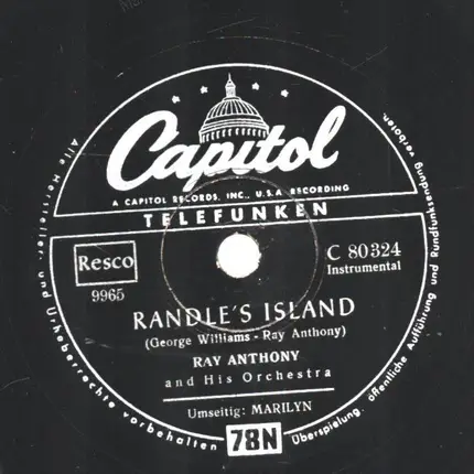 Ray Anthony & His Orchestra - Randle's Island / Marilyn