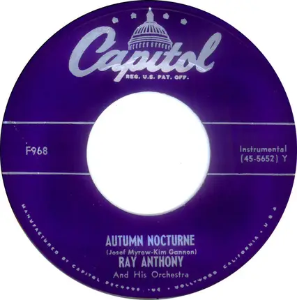Ray Anthony & His Orchestra - Tenderly