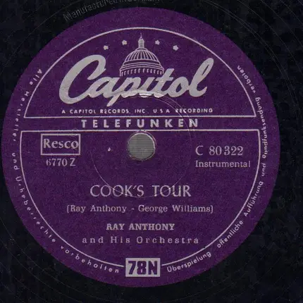 Ray Anthony - Deep Night / Cook's Tour
